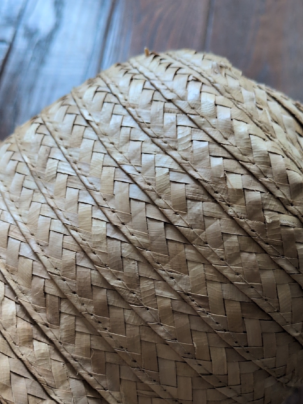 J. CREW I Vintage Woven Straw Wide Brim Sun Hat - Picture 8 of 10